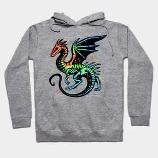 Rainbow Skeleton Dragon Hoodie